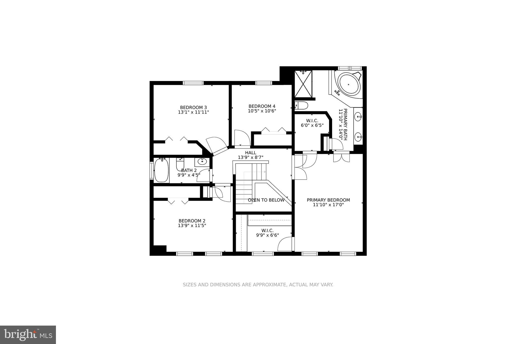 2408 McKenzie Road Ellicott City, MD 21042 - Photo 40 of 42 FLOOR PLAN: UPPER LEVEL