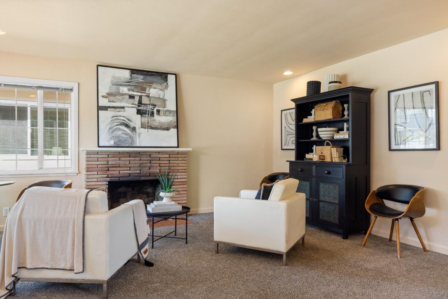 662 Oak Street Monterey, CA 93940 - Photo 11 of 32 a living room with furniture and a fireplace