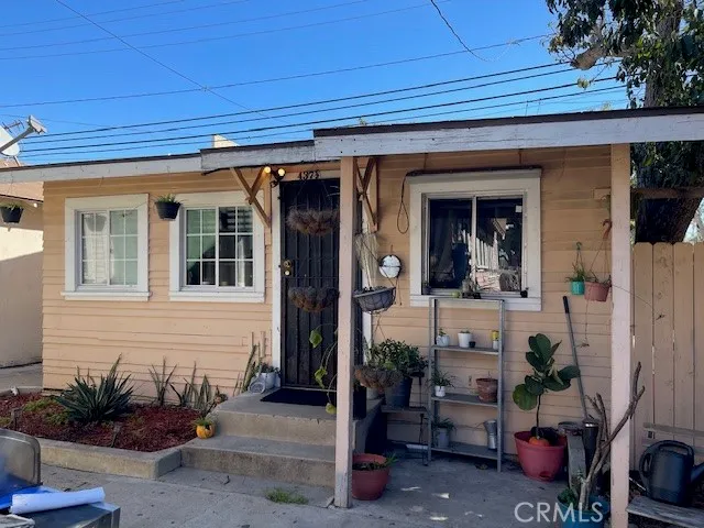 a view of a entryway door front of house