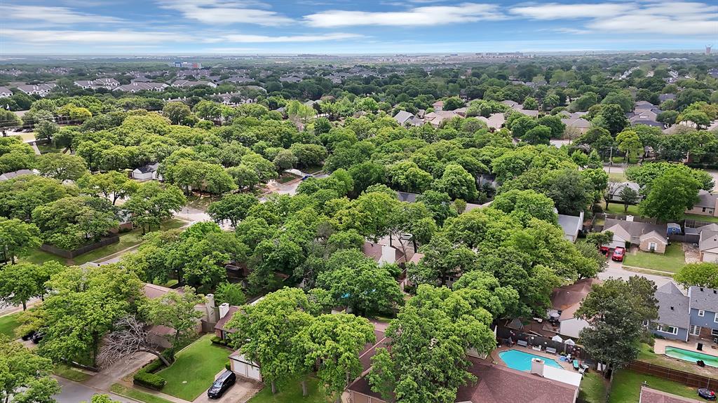 413 Wild Oak Lane Euless, TX 76039 - Photo 26 of 29 an aerial view of a city with lots of residential buildings