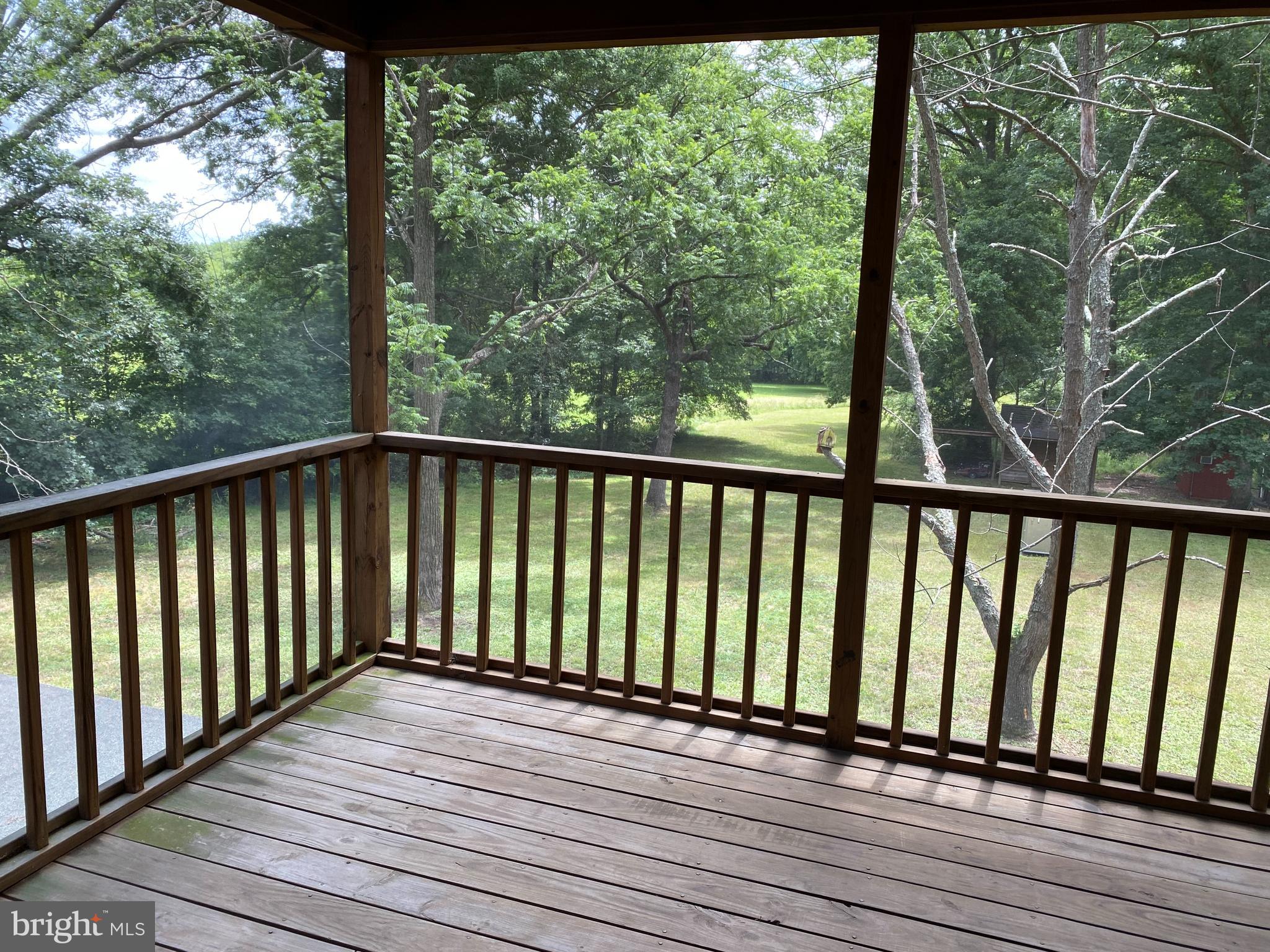 1909 Back Mountain Road Winchester, VA 22602 - Photo 18 of 28 a view of balcony with wooden floor