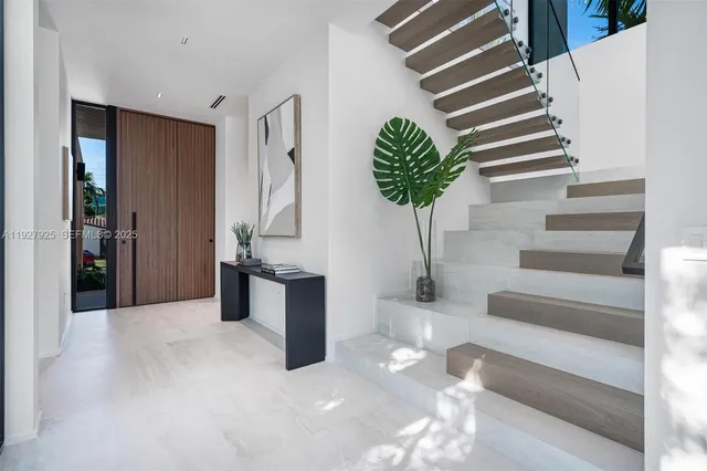 a view of a hallway with interior of the house