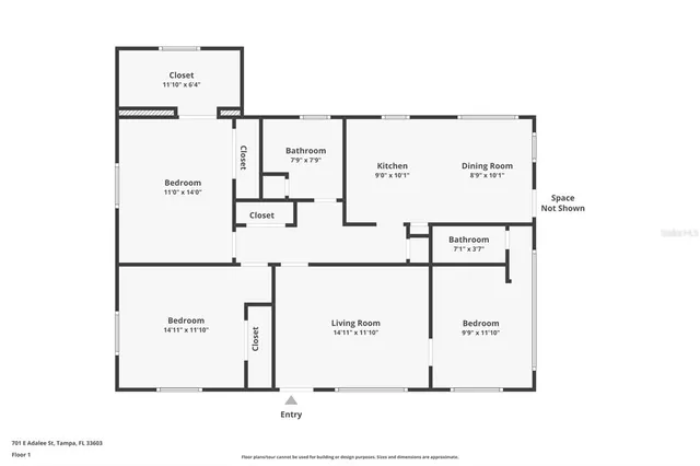 $2,700 | 701 East Adalee Street, Tampa, FL 33603