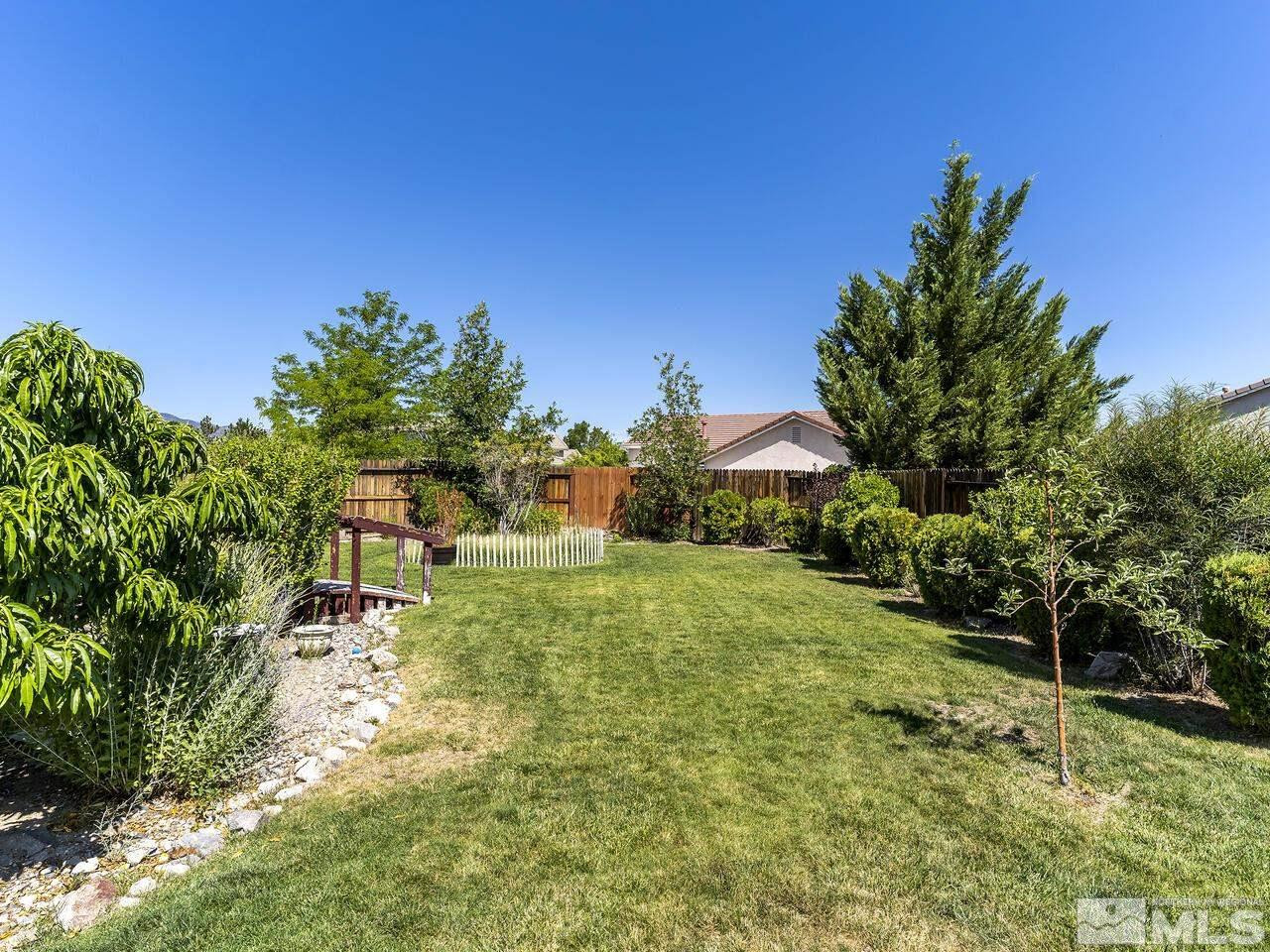 10150 Robilee Court Reno, NV 89521 - Photo 10 of 40 a backyard of a house with lots of green space