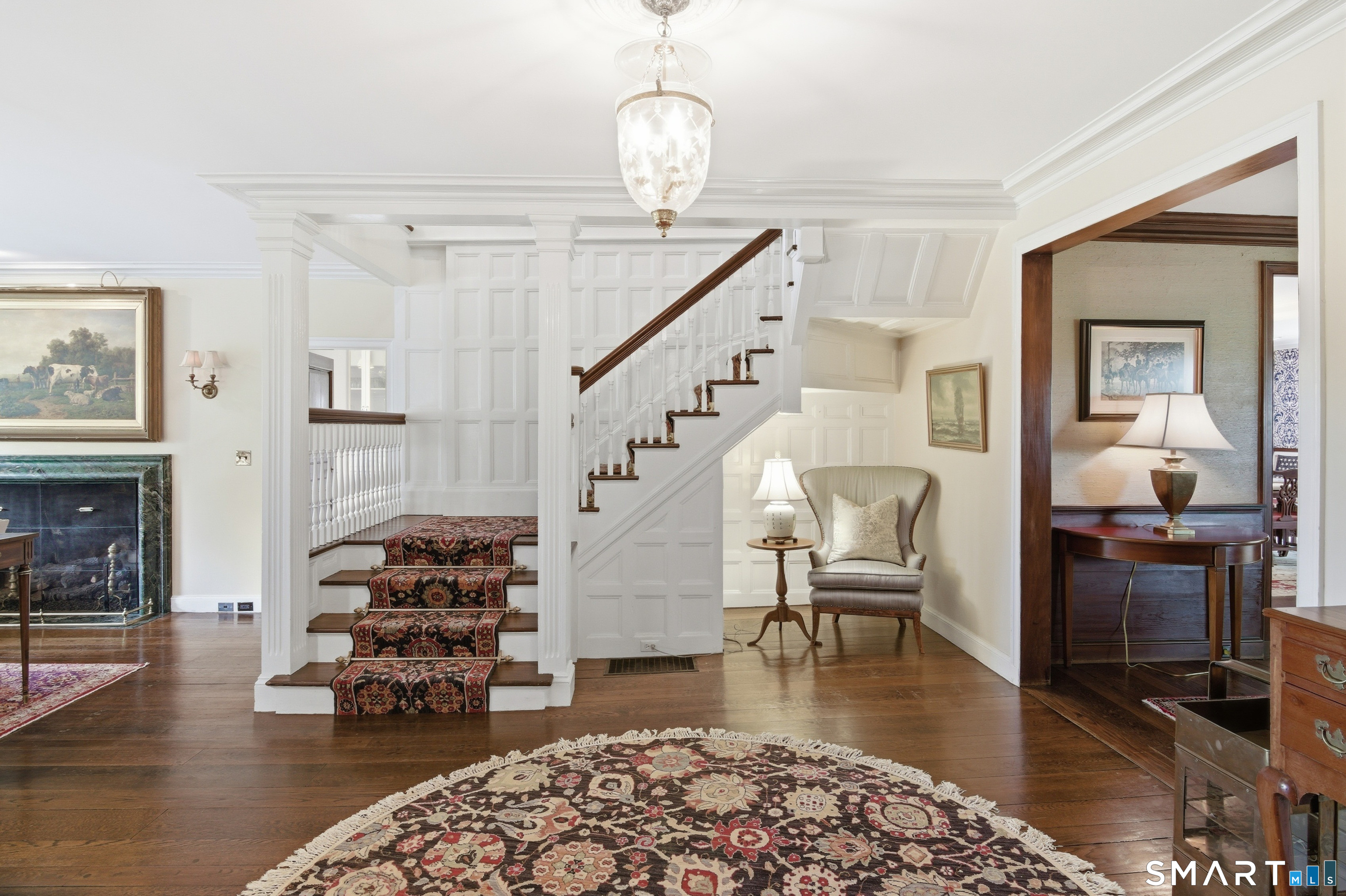 433 Wrights Crossing Road Pomfret, CT 06259 - Photo 9 of 36 Main Entrance area. Steps lead upstairs to the bedrooms