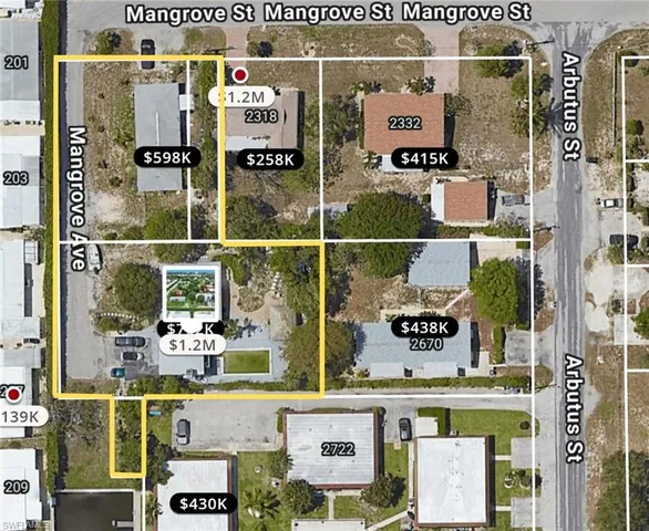 $1,299,900 | 2662-2656 Mangrove Street, Naples, FL 34112