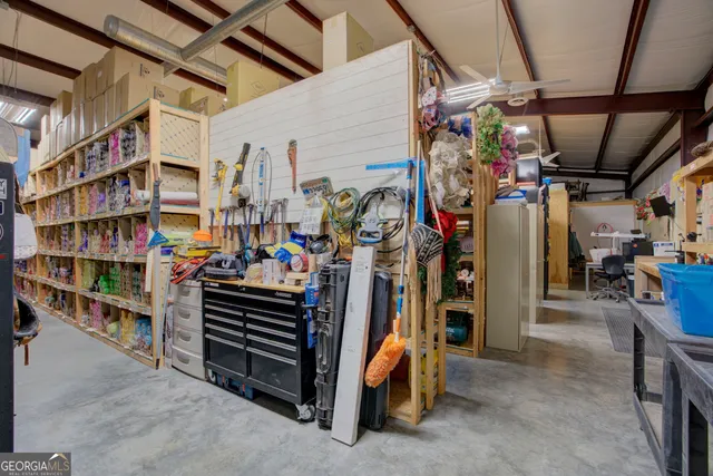 a view of storage and utility room