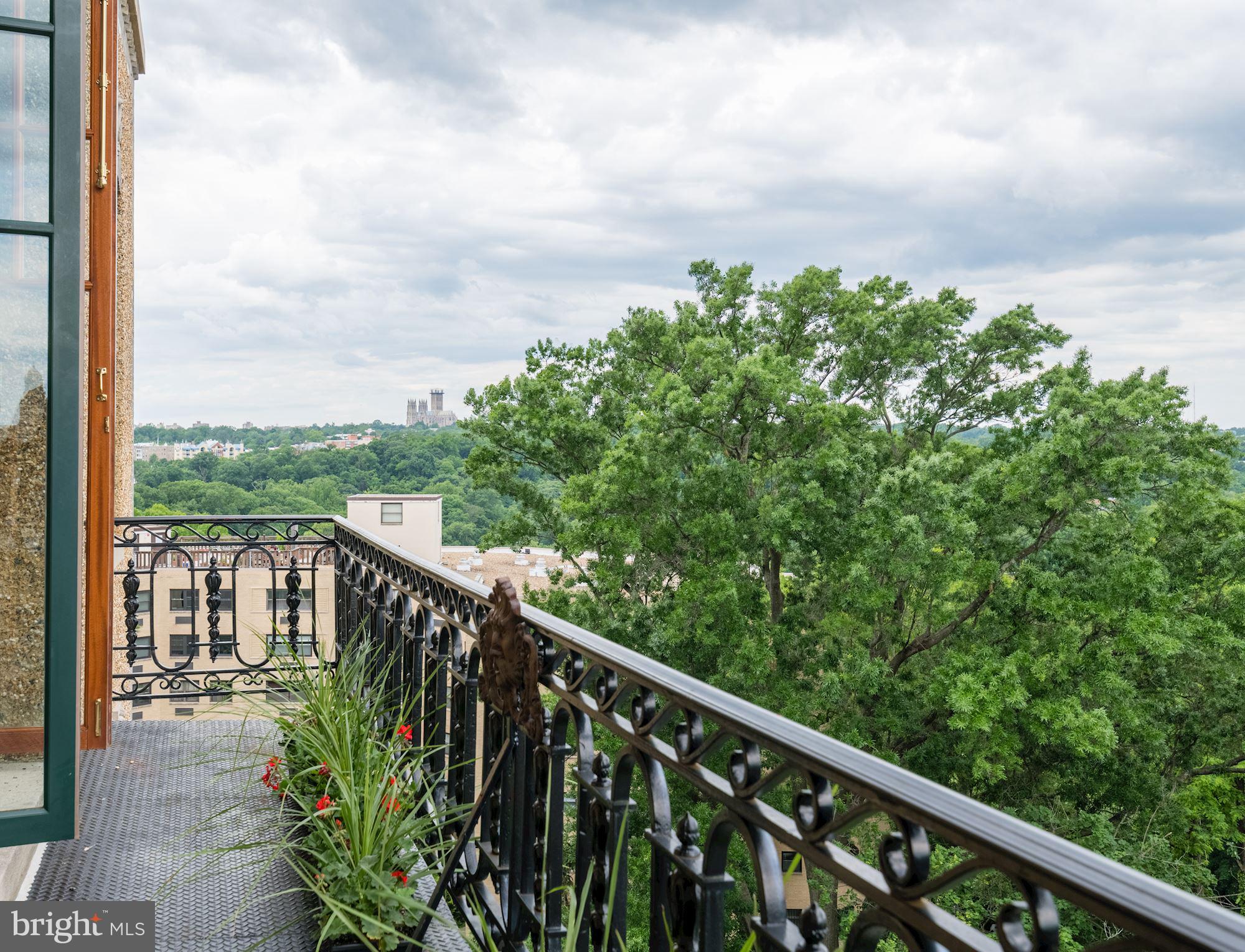 2853 Ontario Road Northwest, Unit 505 Washington, DC 20009 - Photo 10 of 29 a balcony with an outdoor view
