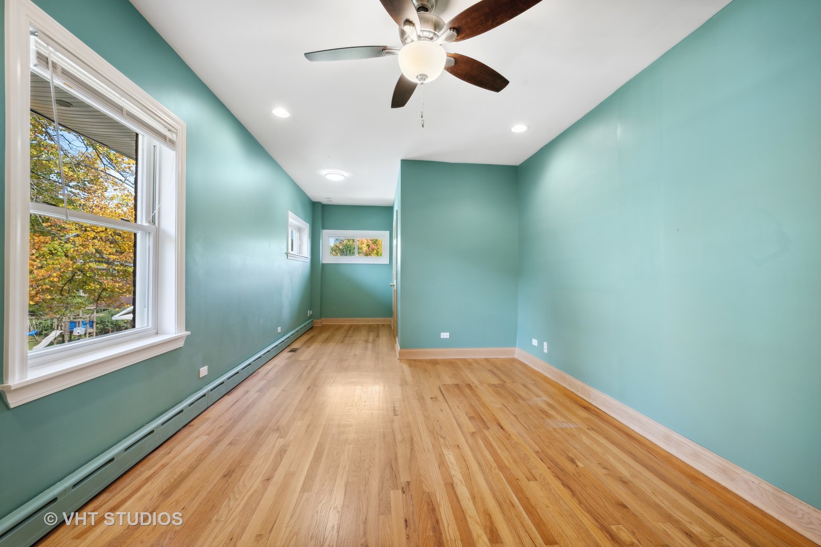 823 Jackson Avenue River Forest, IL 60305 - Photo 19 of 44 a view of empty room with wooden floor and fan