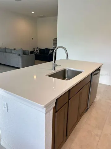 a close view of sink and tap