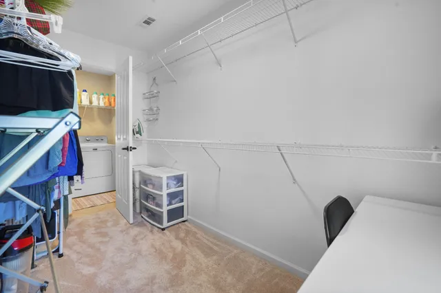 a view of a storage & utility room