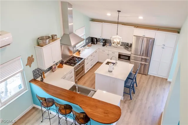 a view of wooden floor