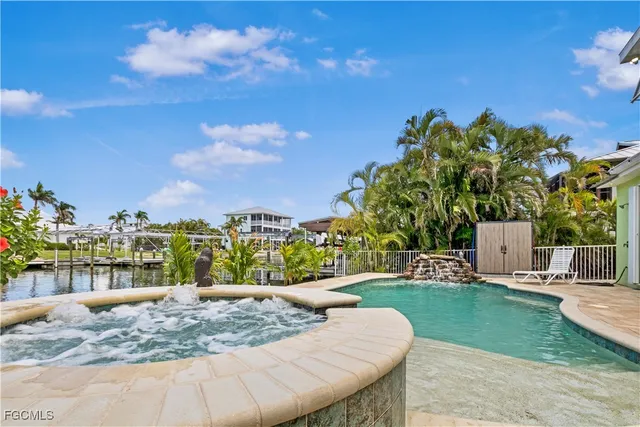 a view of a backyard with a patio