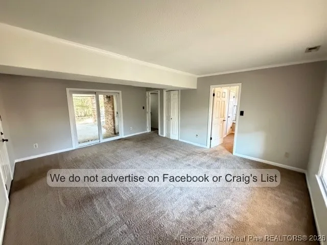 a view of an empty room