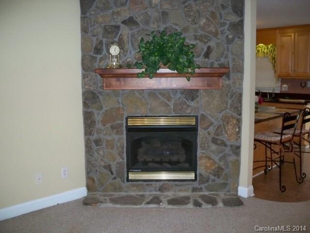1850 George Brown Road Crouse, NC 28033 - Photo 9 of 23 a fireplace with a clock on top of it