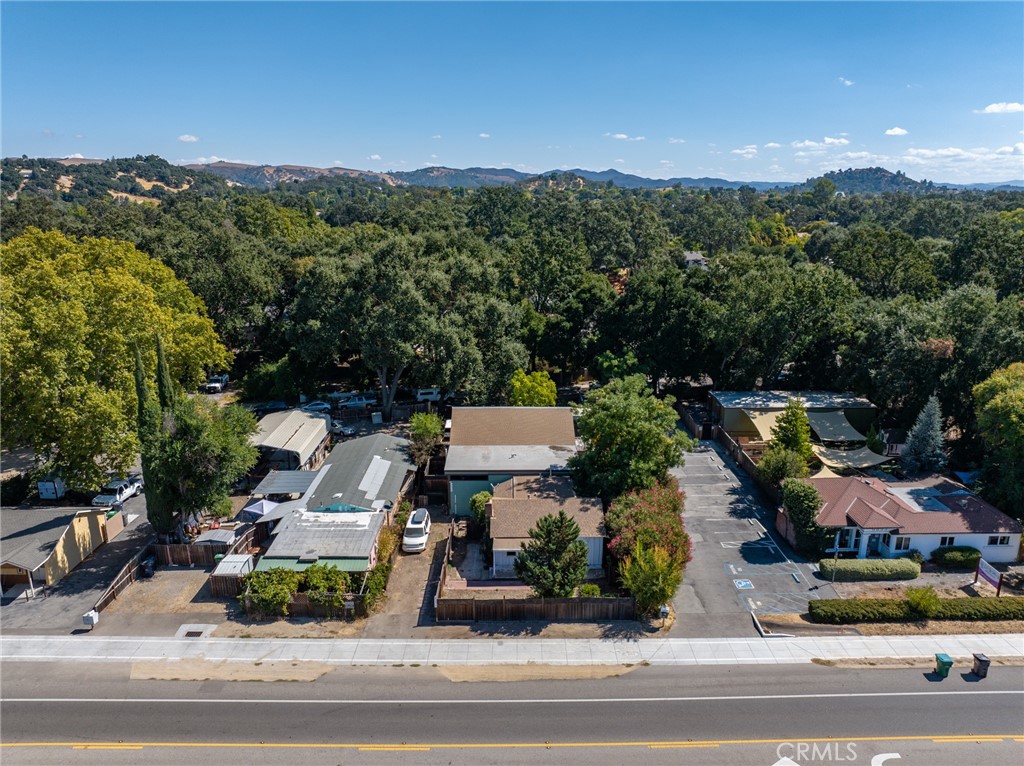6865 Morro Road, Unit A Atascadero, CA 93422 - Photo 3 of 38 an aerial view of a house with a garden and mountain view