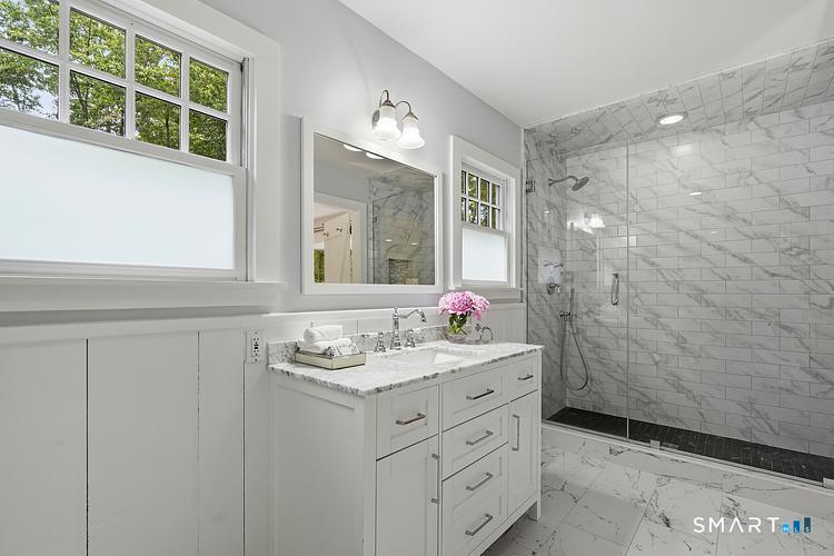 2 Grassy Plains Road Westport, CT 06880 - Photo 20 of 40 New primary bath with oversized shower and heated floors