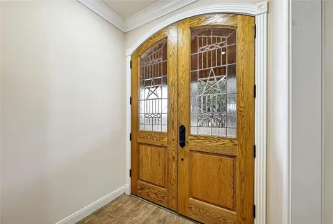 a view of front door