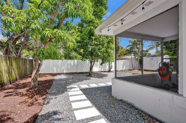 a building outdoor space with patio furniture