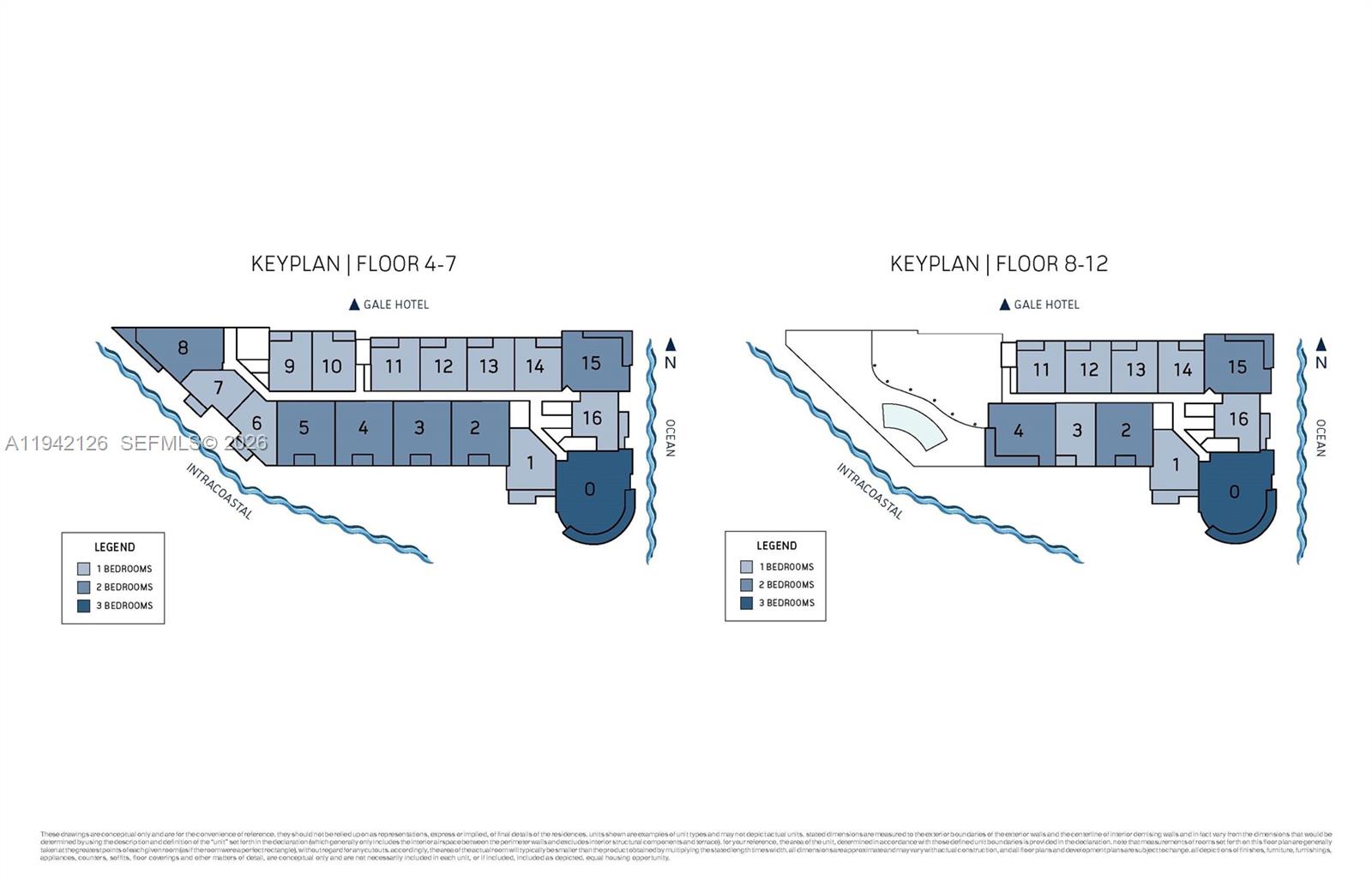 401 North Birch Road, Unit 701 Fort Lauderdale, FL 33304 - Photo 74 of 75 a picture of a floor plan