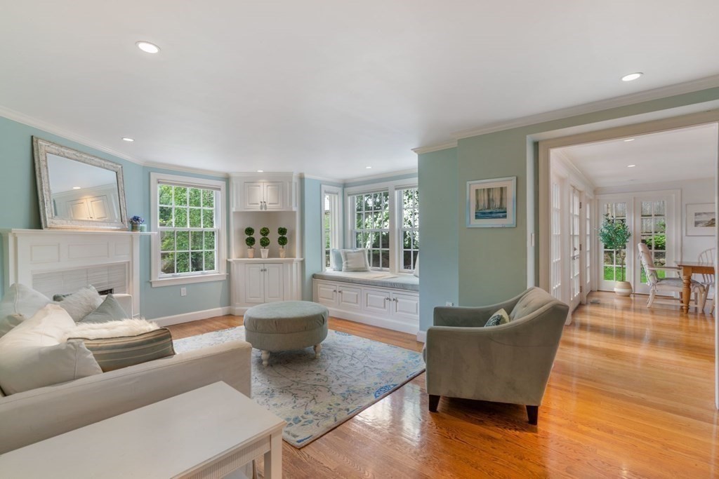 15 Woodridge Road Wellesley, MA 02482 - Photo 11 of 36 a living room with furniture and a large window