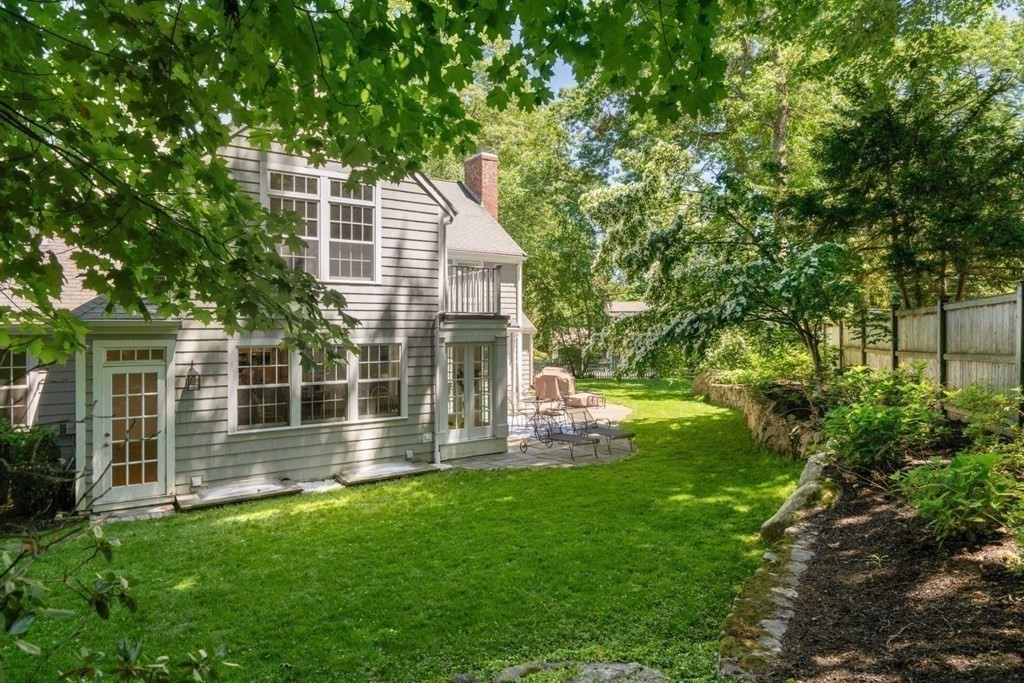 15 Woodridge Road Wellesley, MA 02482 - Photo 34 of 36 a view of a house with backyard and sitting area