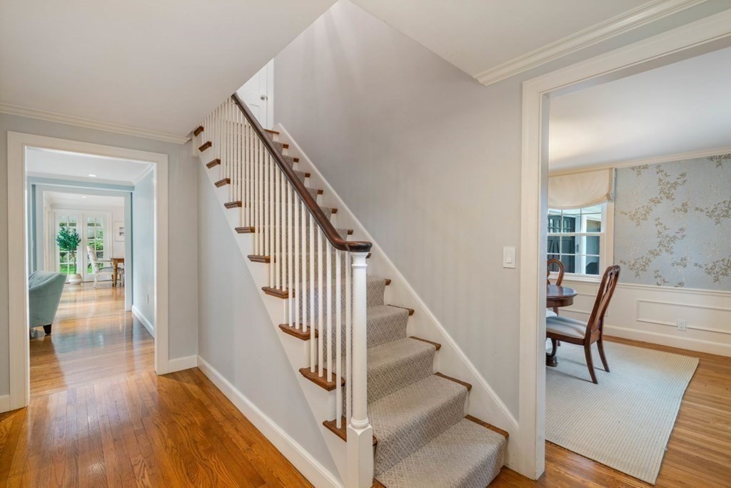 15 Woodridge Road Wellesley, MA 02482 - Photo 4 of 36 a view of entryway and hall with wooden floor