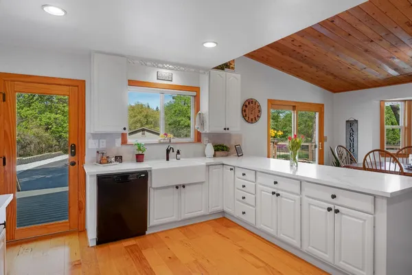 a bedroom with bed and window