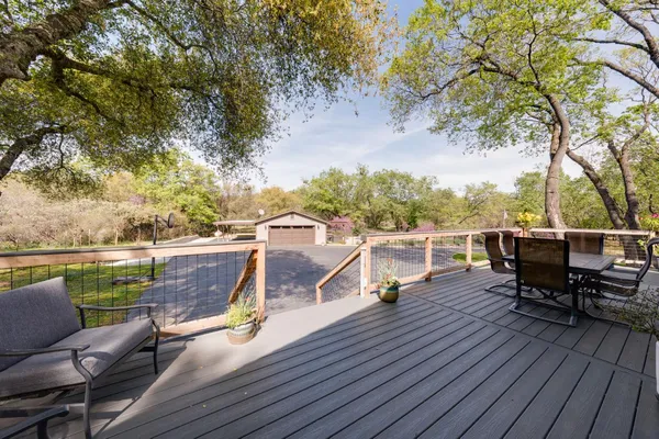 a view of a house with a street