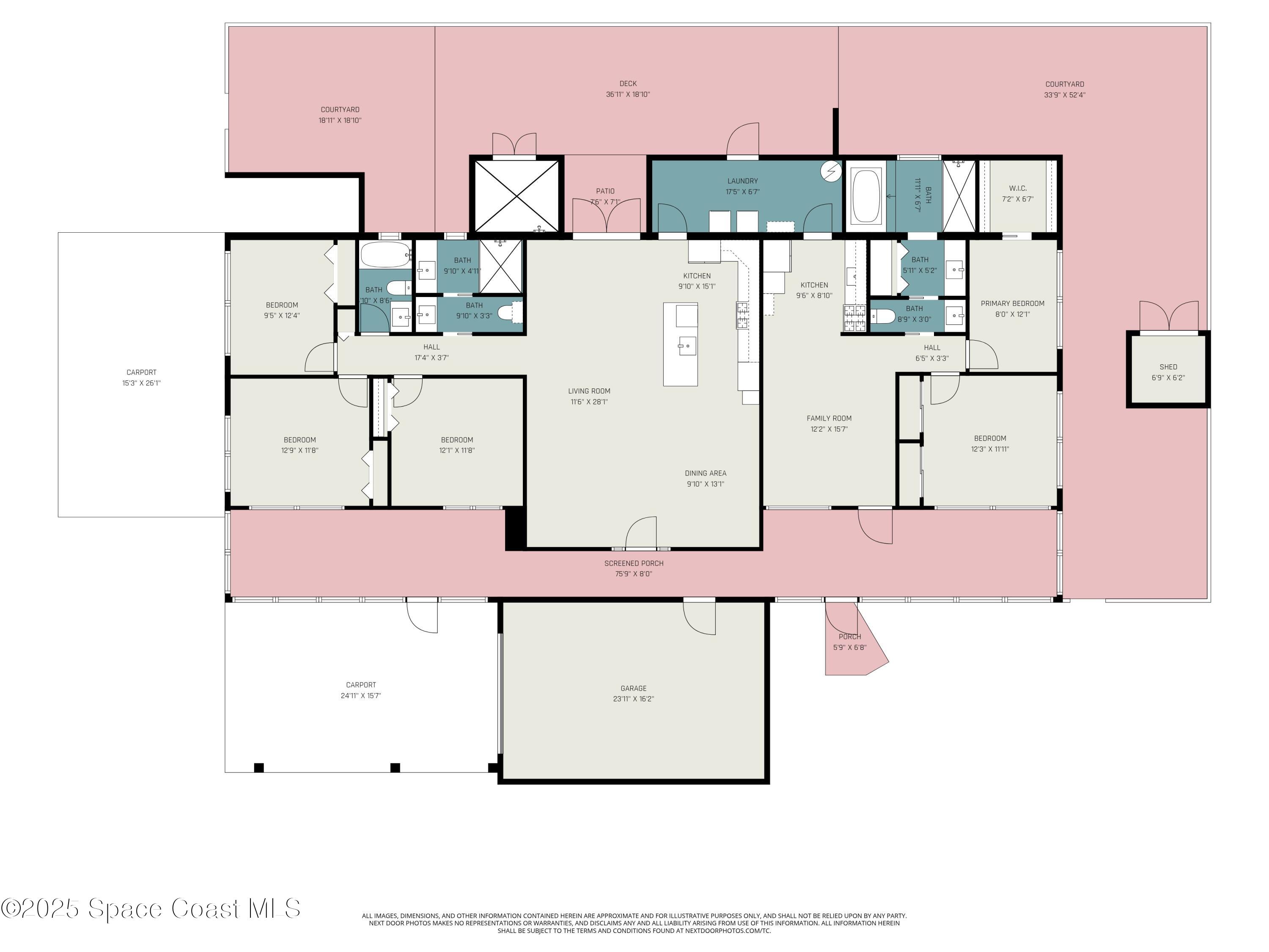 6203 Ridgewood Avenue Cocoa Beach, FL 32931 - Photo 36 of 37 a picture of a bench in front of a door