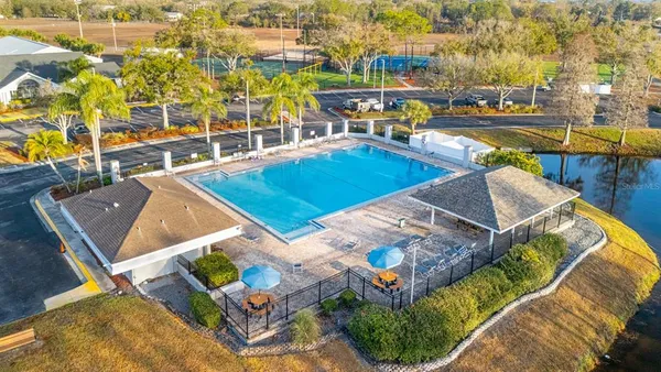a view of a house with pool