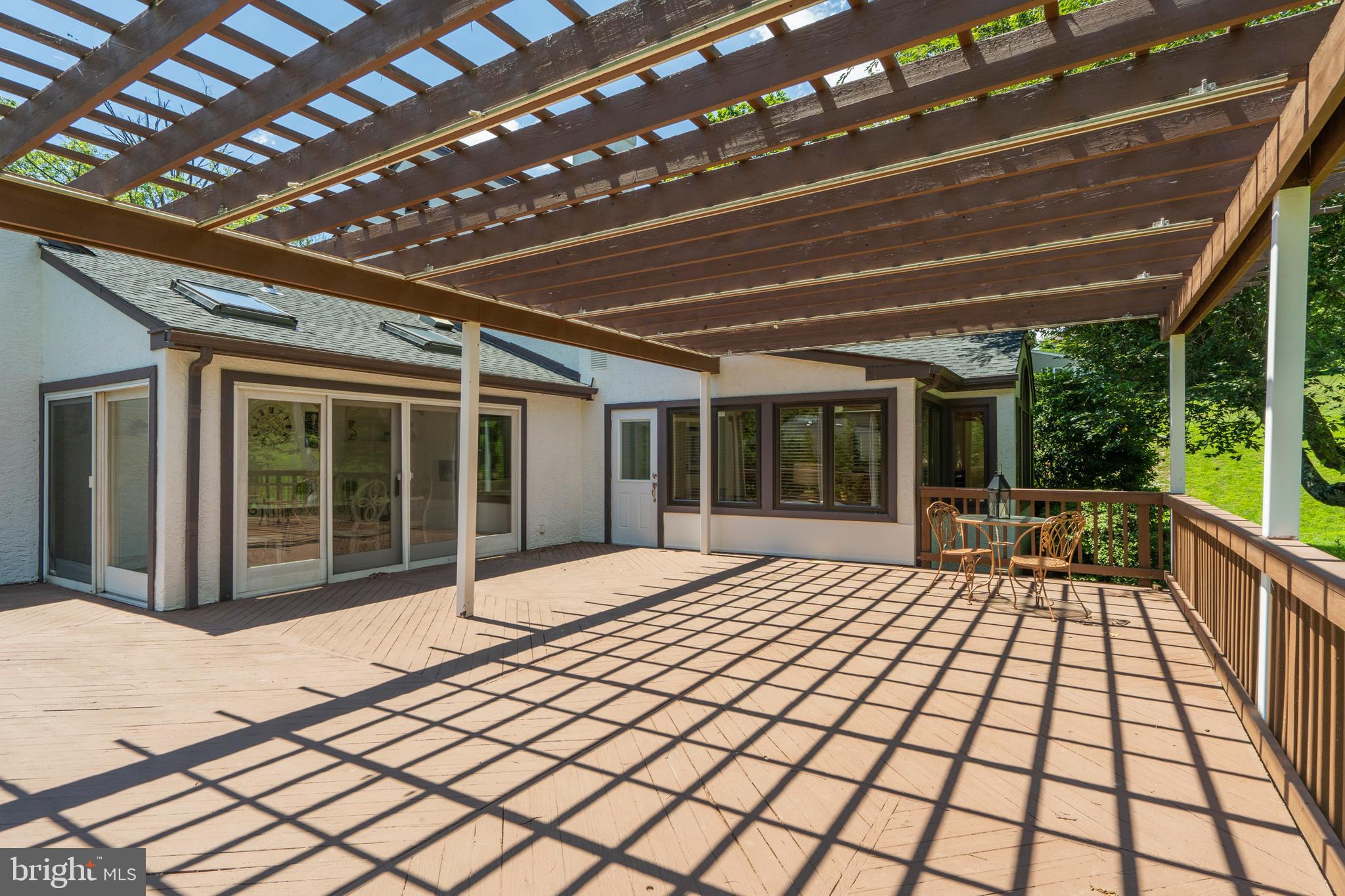 841 Hunt Road Newtown Square, PA 19073 - Photo 41 of 56 View from deck to breakfast room & FR