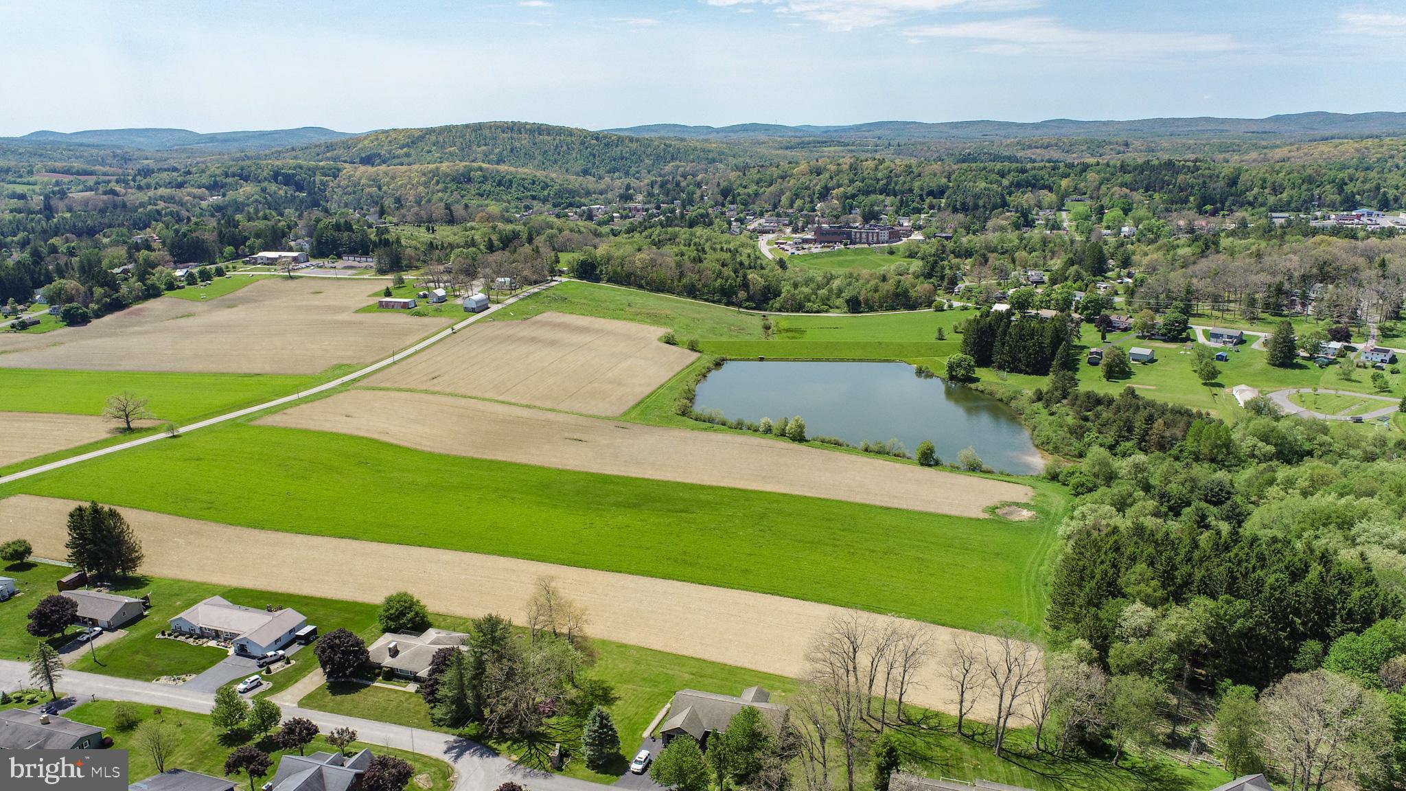 9.75-ac Dennett Road Oakland, MD 21550 - Photo 3 of 30 an aerial view of green landscape with trees houses and mountain view