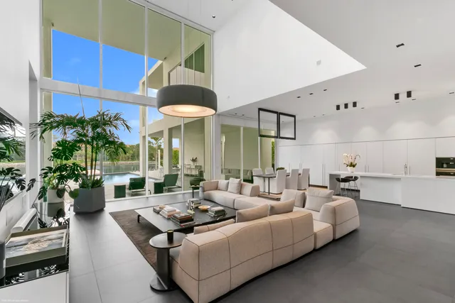 a view of a hallway with staircase