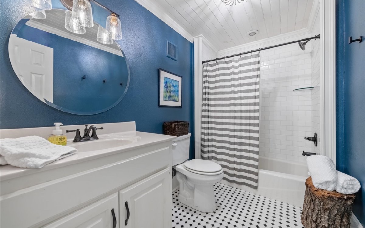 222 Ada Street Blue Ridge, GA 30513 - Photo 61 of 74 a bathroom with a sink a toilet and a mirror