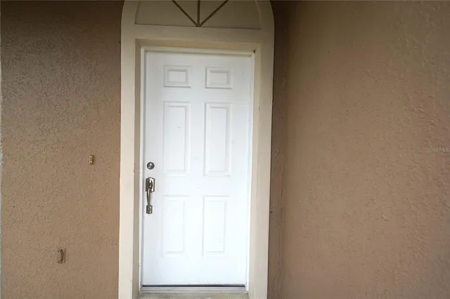 a view of front door