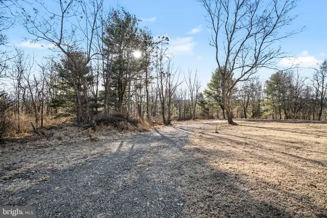 a view of snow on the side of a road