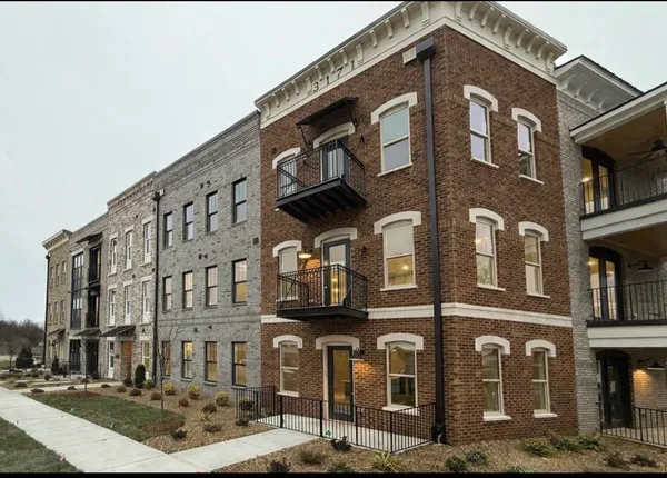 a front view of a building