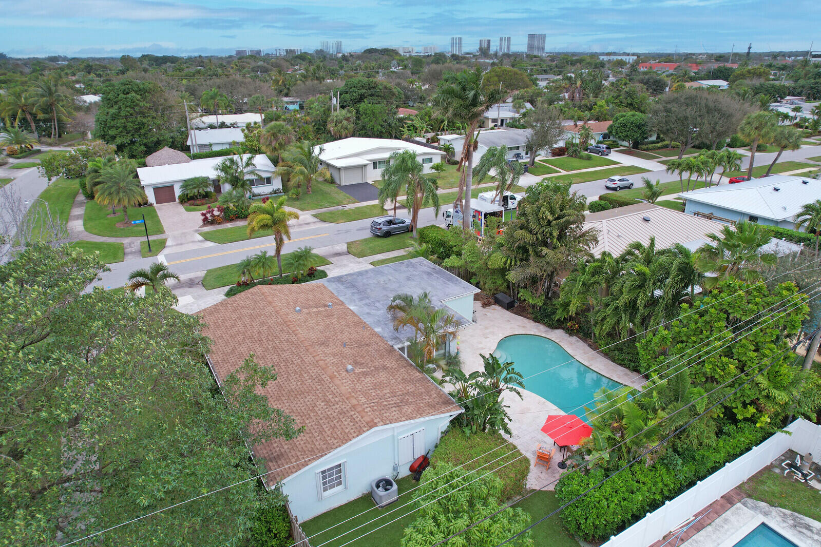 444 Inlet Road North Palm Beach, FL 33408 - Photo 37 of 40 Aerial From South Looking North