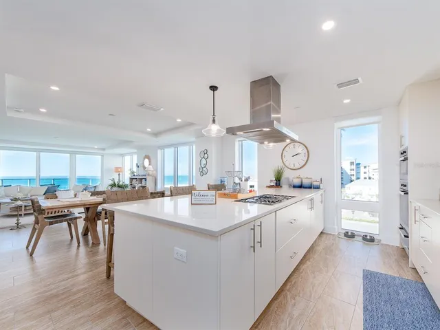 a view of a balcony with city view