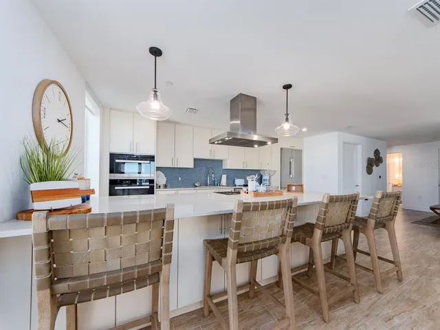 a view of balcony with furniture