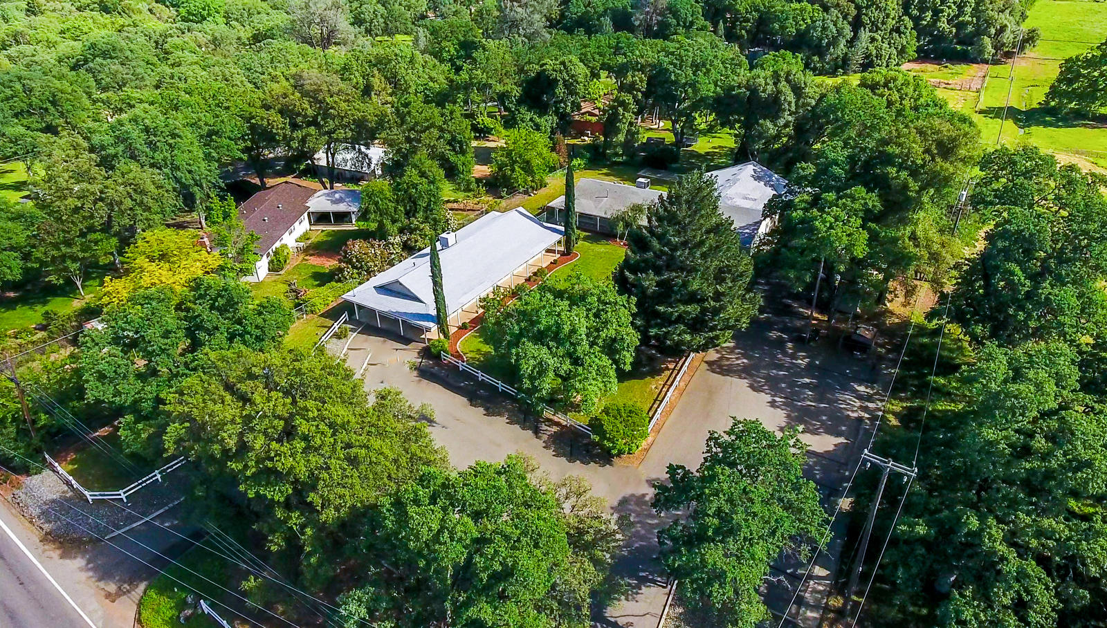 19019 Gas Point Road Cottonwood, CA 96022 - Photo 61 of 61 aerial front corner