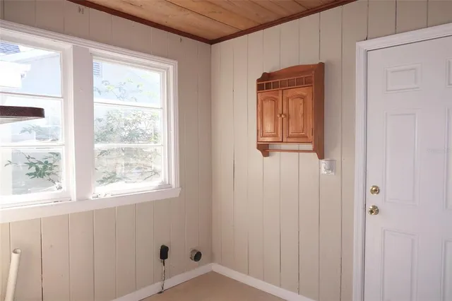 a view of an front door