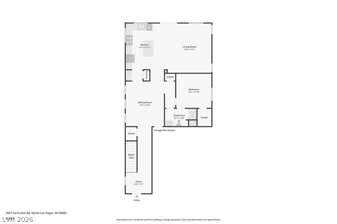 3957 East Carla Ann Road North Las Vegas, NV 89081 - Photo 33 of 35 View of downstairs floor plan / room layout