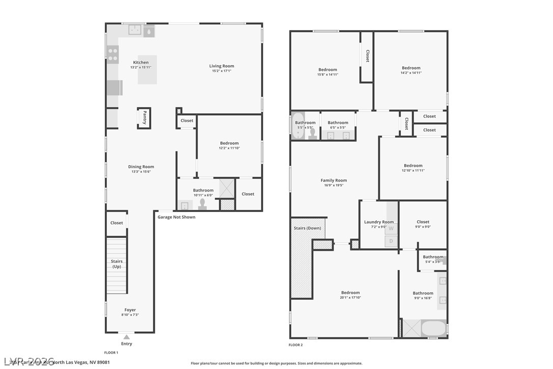 3957 East Carla Ann Road North Las Vegas, NV 89081 - Photo 35 of 35 View of property floor plan