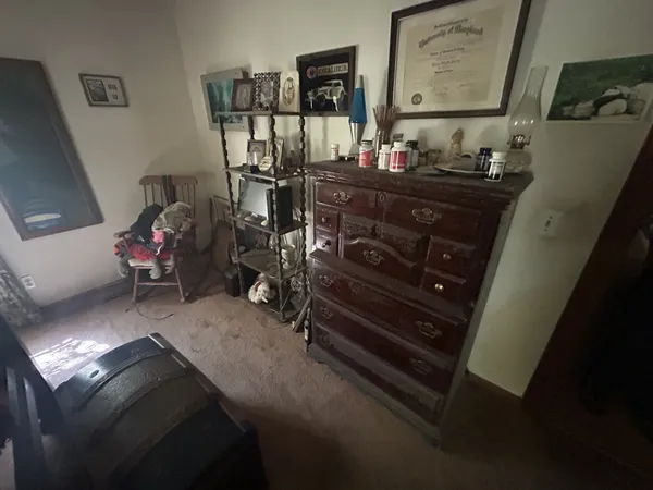 a room with storage and utility