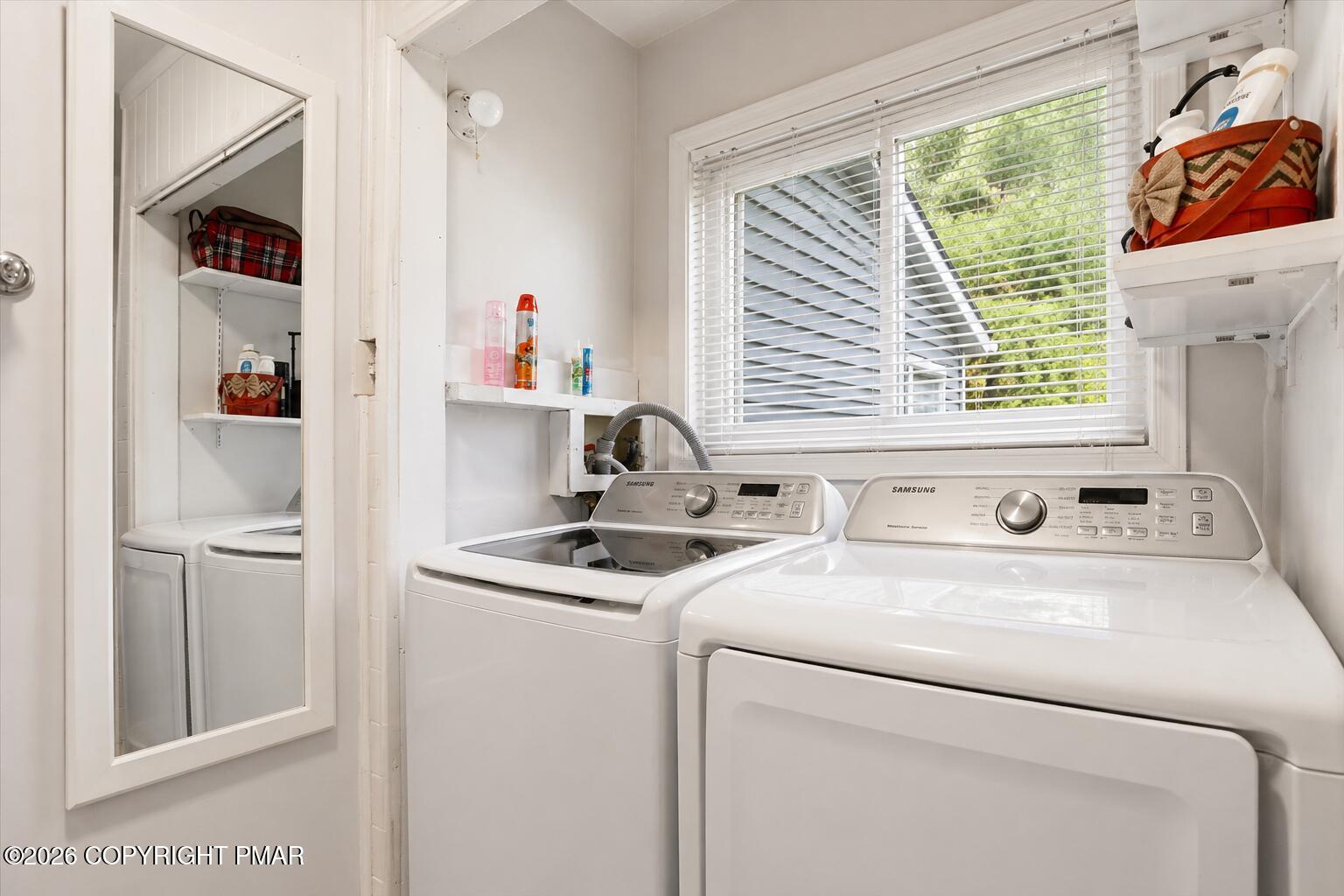 53 Barren Road East Stroudsburg, PA 18302 - Photo 18 of 57 a utility room with dryer and washer