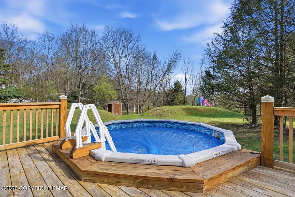 53 Barren Road East Stroudsburg, PA 18302 - Photo 38 of 57 a view of outdoor space yard and swimming pool