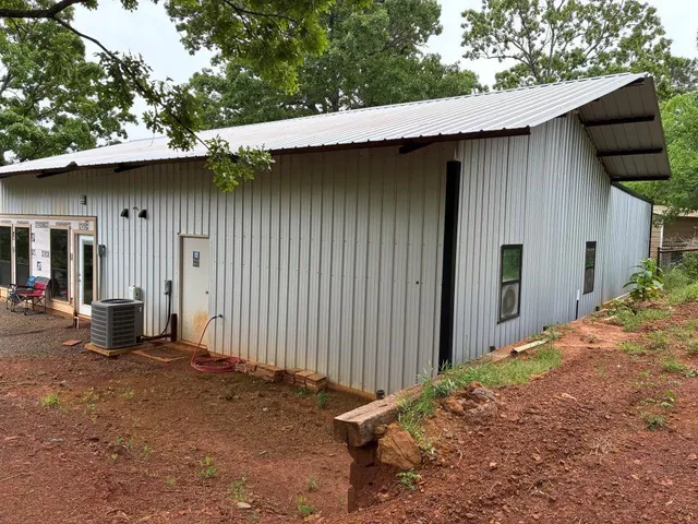 a backyard of a house