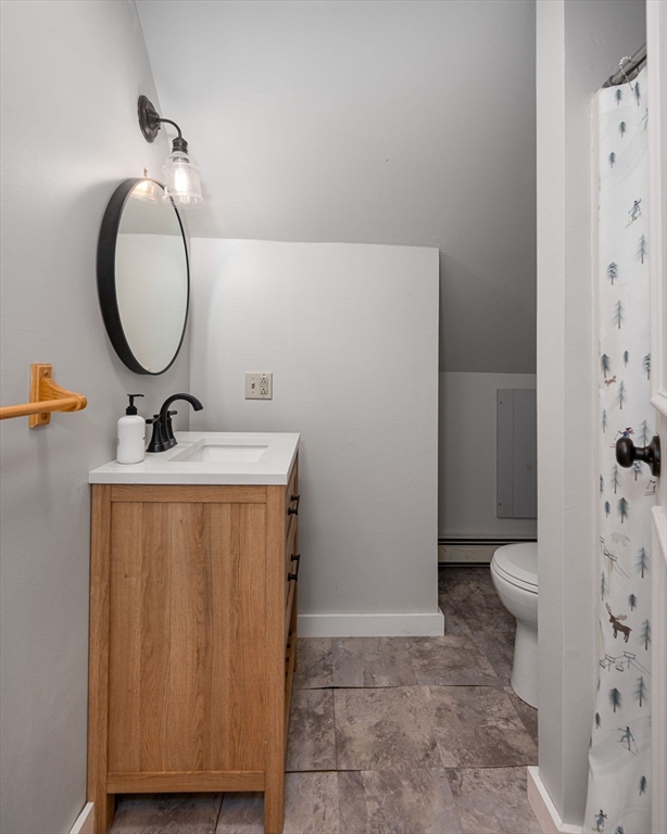 124 East Hawley Road Hawley, MA 01339 - Photo 20 of 39 a bathroom with a sink a toilet and a mirror